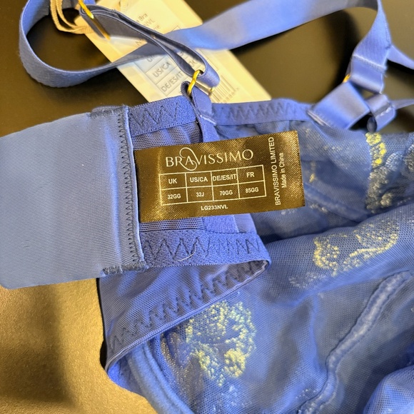 NWT Bravissimo Katya UK 32GG Navy/Lime - Picture 3 of 3